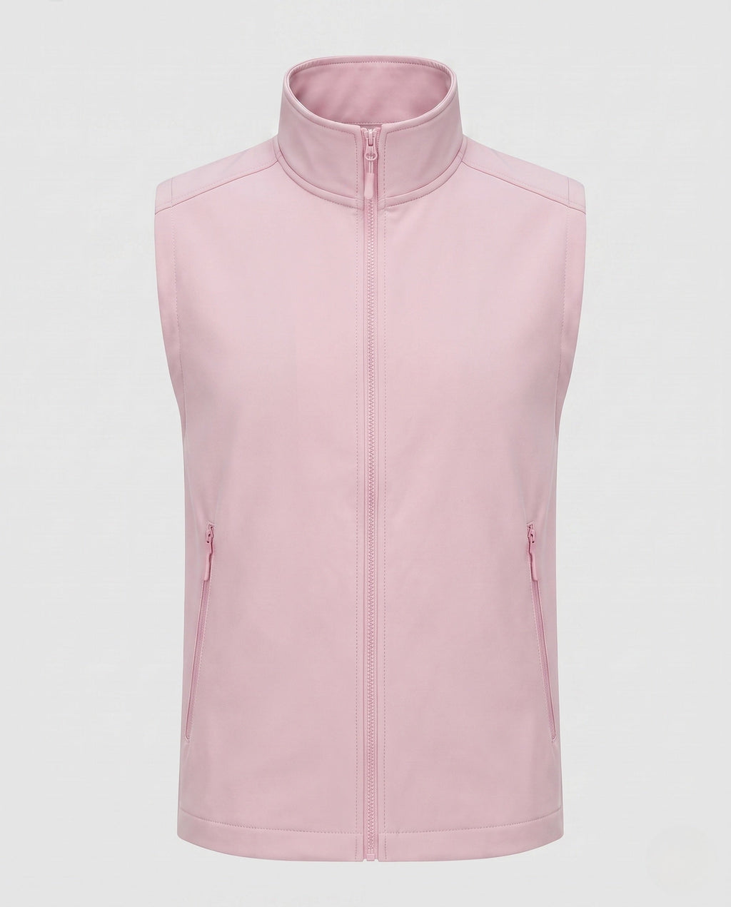 Women's Sporty Quilted Vest with High Collar