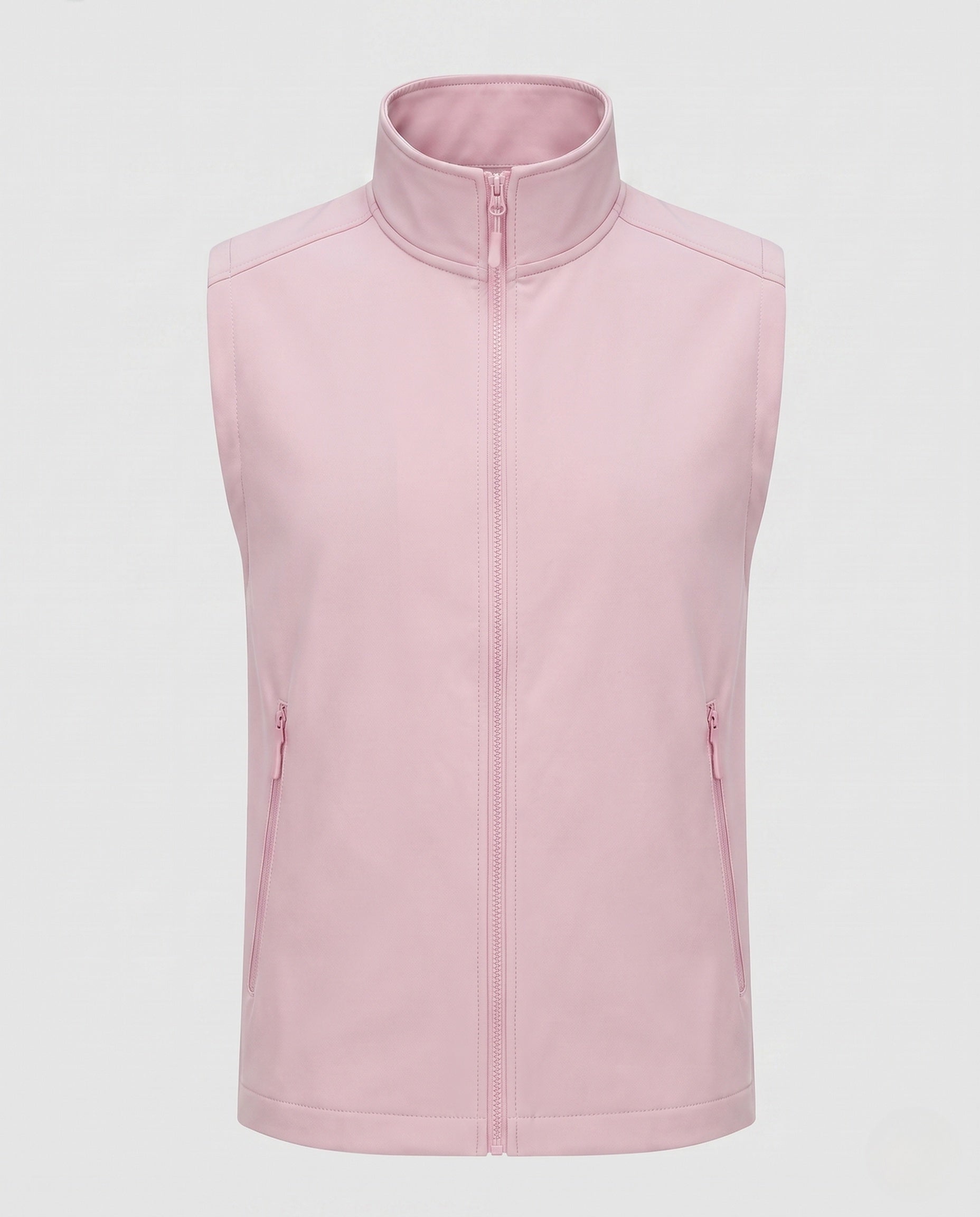 Women's Sporty Quilted Vest with High Collar