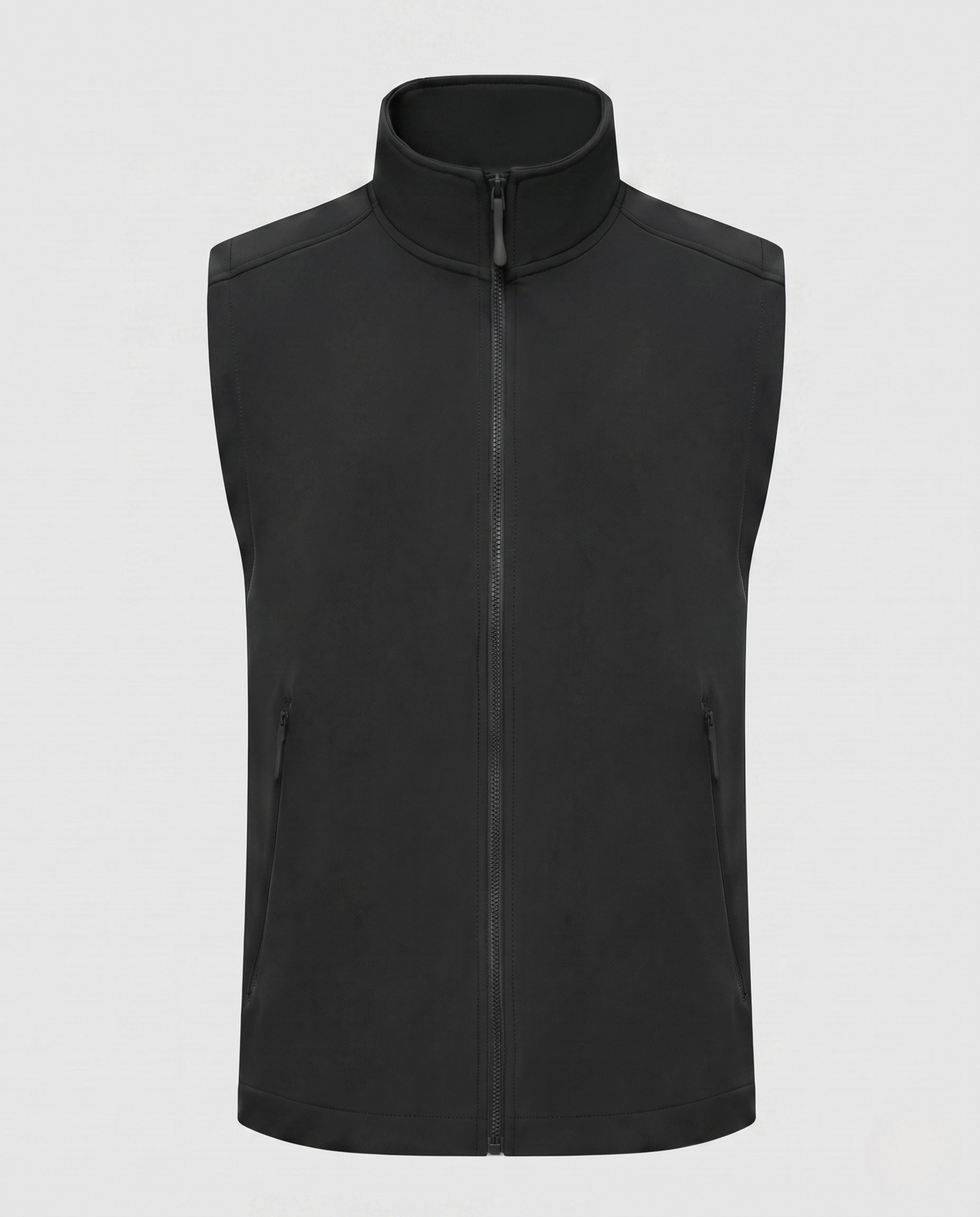 Women's Sporty Quilted Vest with High Collar