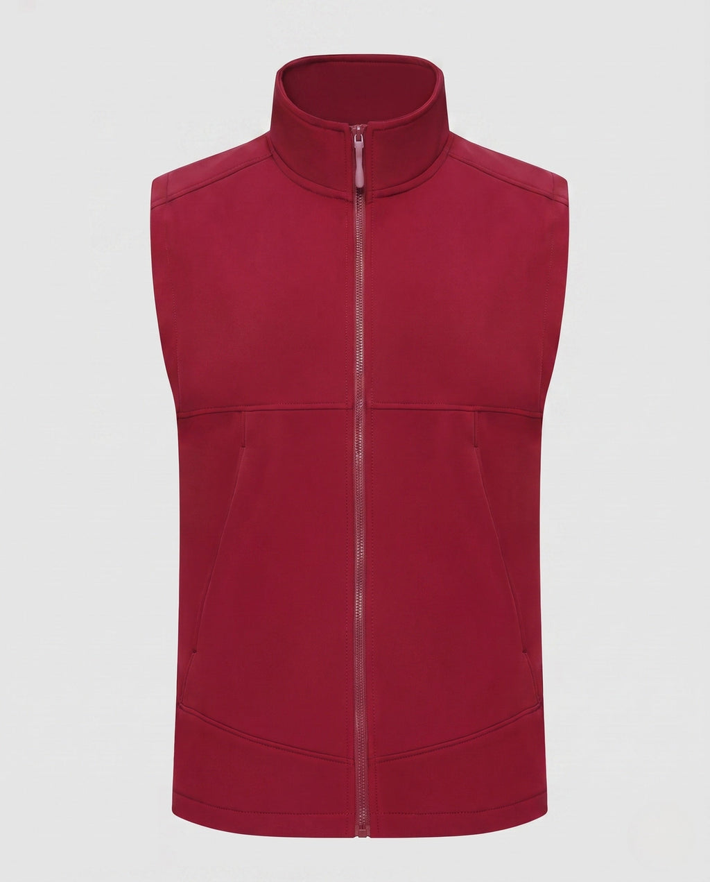 Women's Sporty Quilted Vest with High Collar