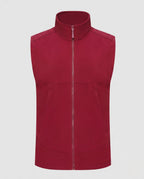 Women's Sporty Quilted Vest with High Collar