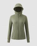 Women's Sporty Wind Jacket with Lightweight, Water-Repellent Material