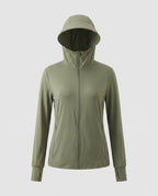 Women's Sporty Wind Jacket with Lightweight, Water-Repellent Material