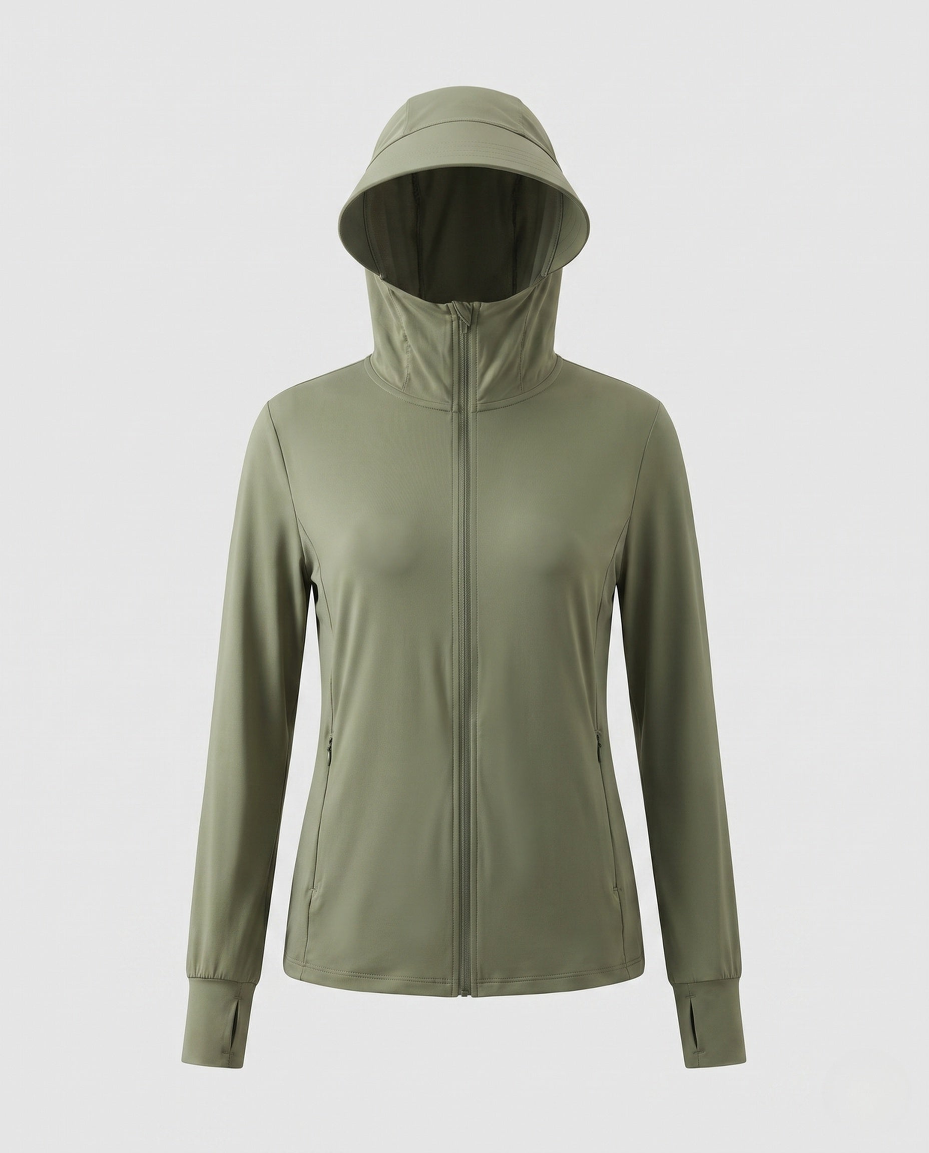 Women's Sporty Wind Jacket with Lightweight, Water-Repellent Material