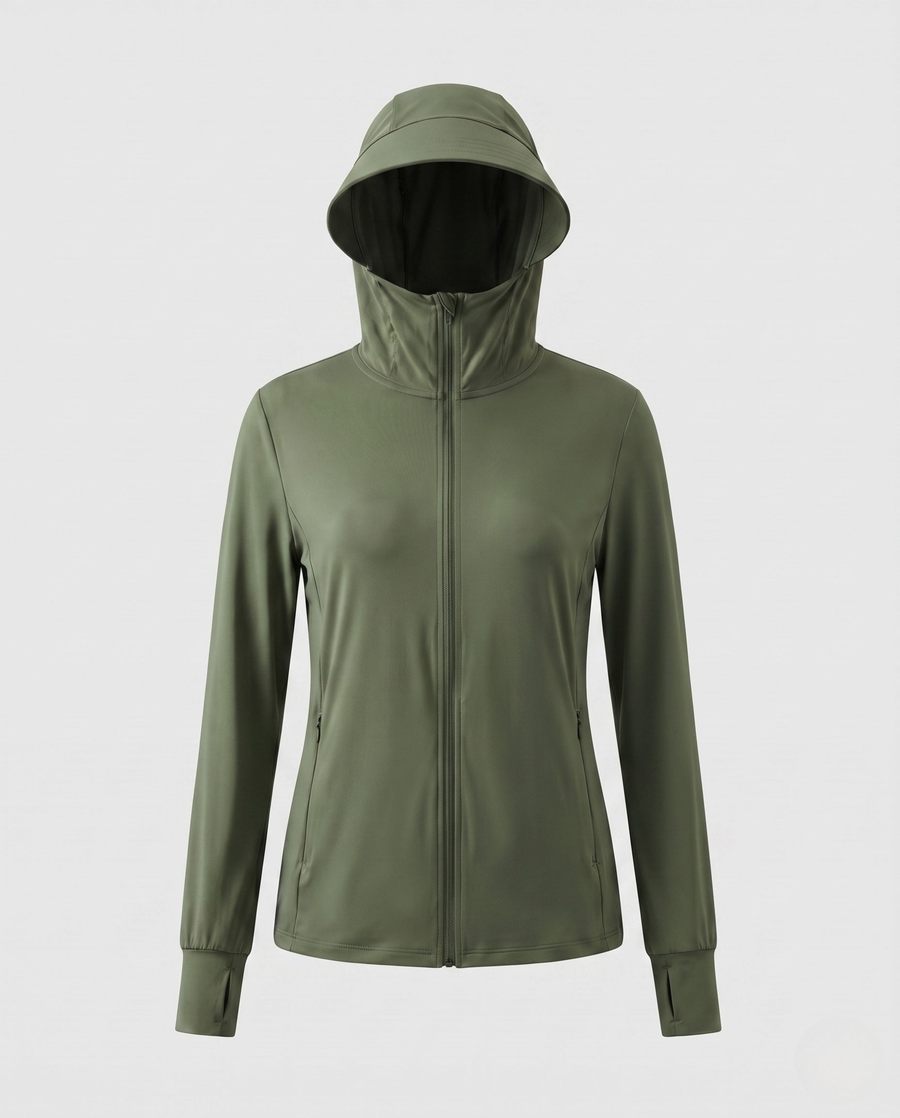 Women's Sporty Wind Jacket with Lightweight, Water-Repellent Material