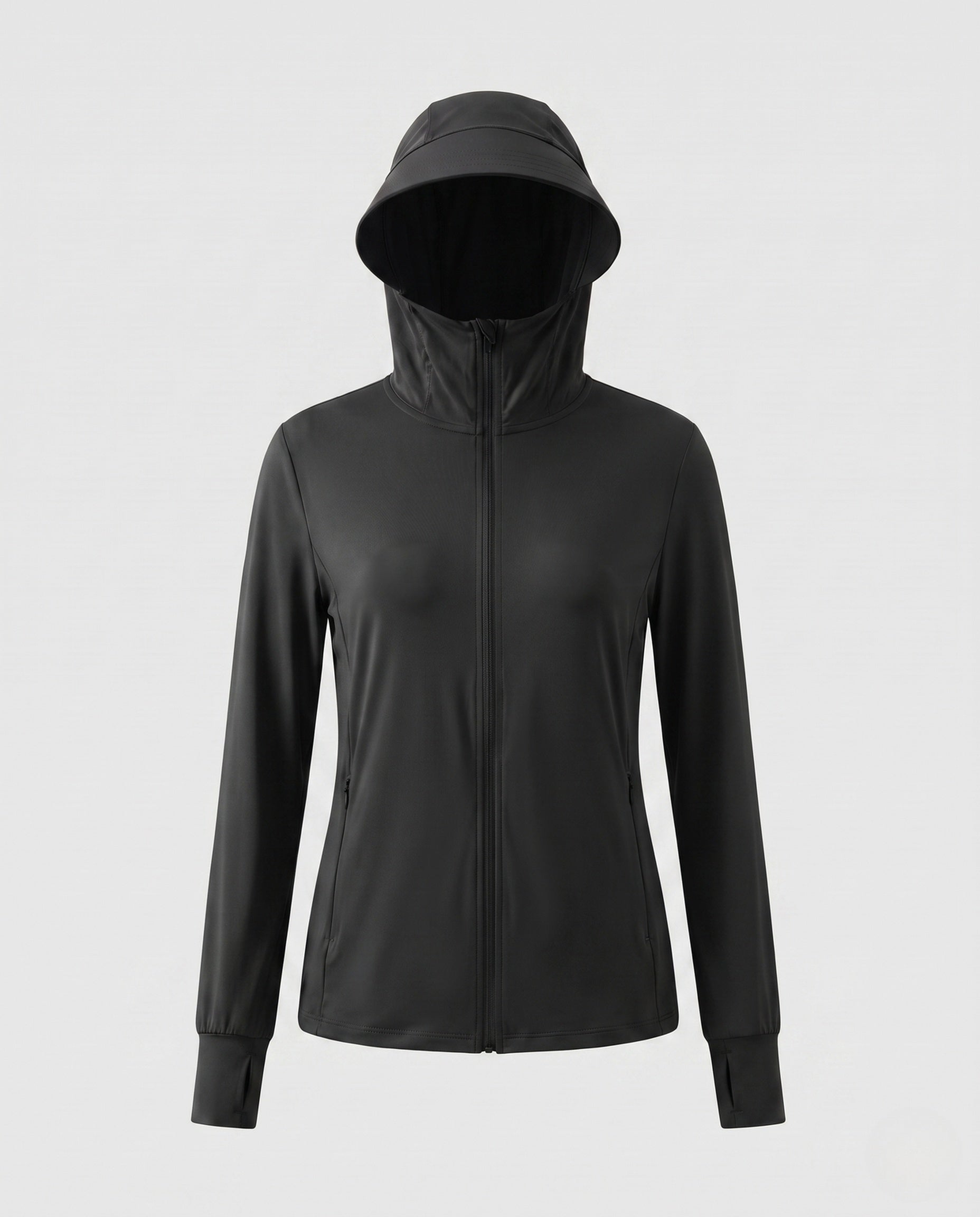 Women's Sporty Wind Jacket with Lightweight, Water-Repellent Material