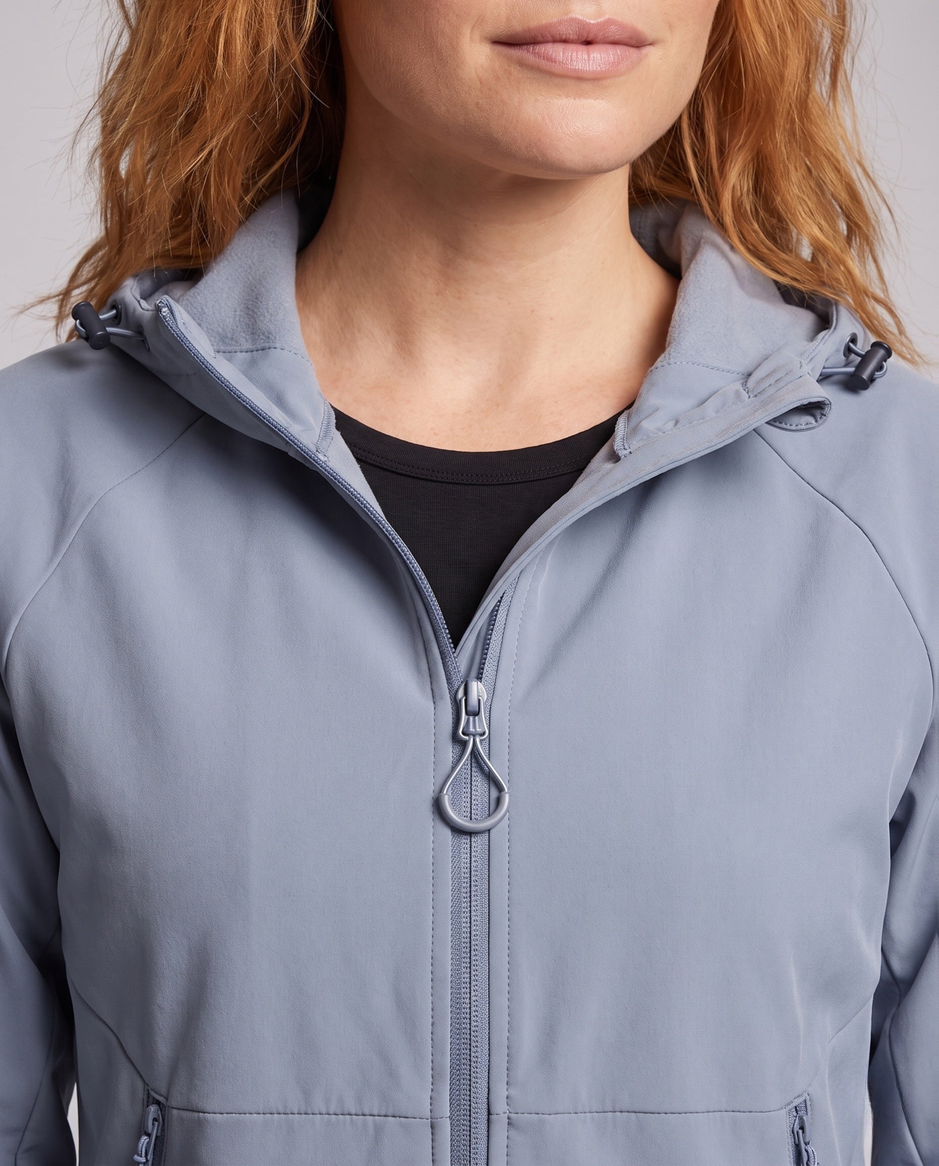 Women's UV Protection Jacket with Removable Hood - Close-Up Detail