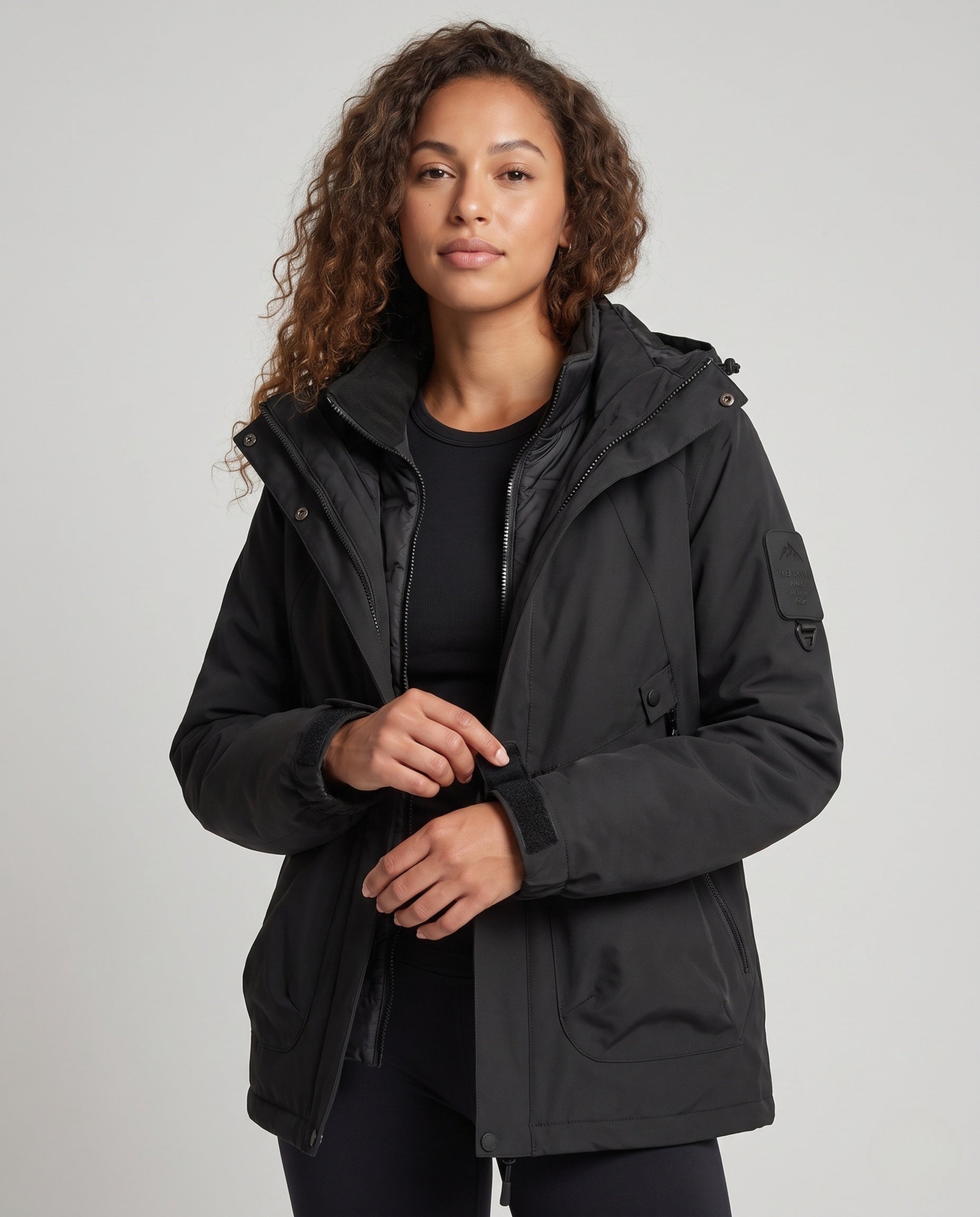 Women's Water-Repellent Functional Jacket with Good Breathability - Upper Body View