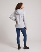 Women's Water-Repellent Outdoor Jacket with Adjustable Hood - Back View
