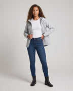 Women's Water-Repellent Outdoor Jacket with Adjustable Hood - Front View