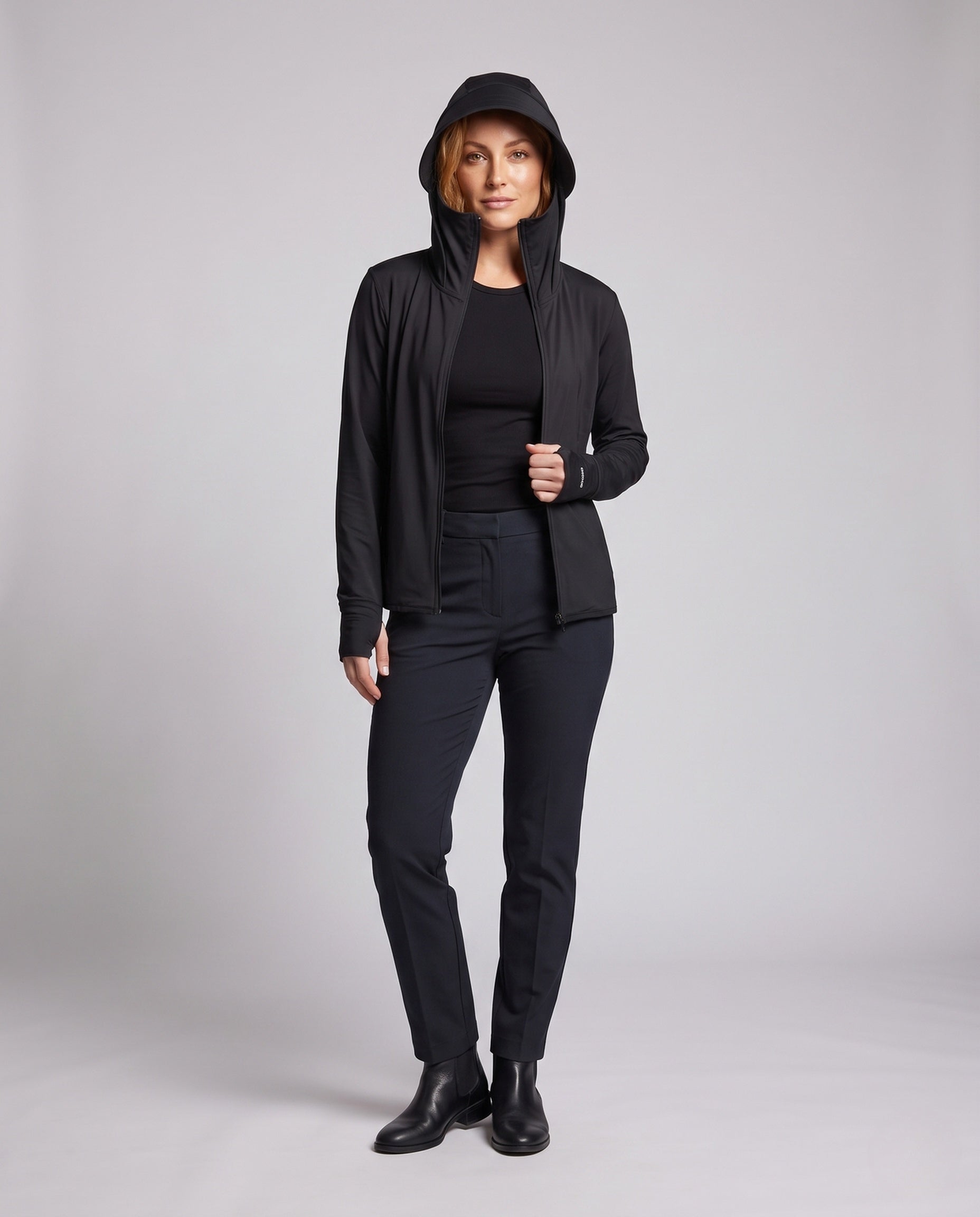 Women's Breathable Hoodie with UV Protection - Front View