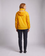 Women's Breathable Rain Jacket with Multifunctional Hood - Back View