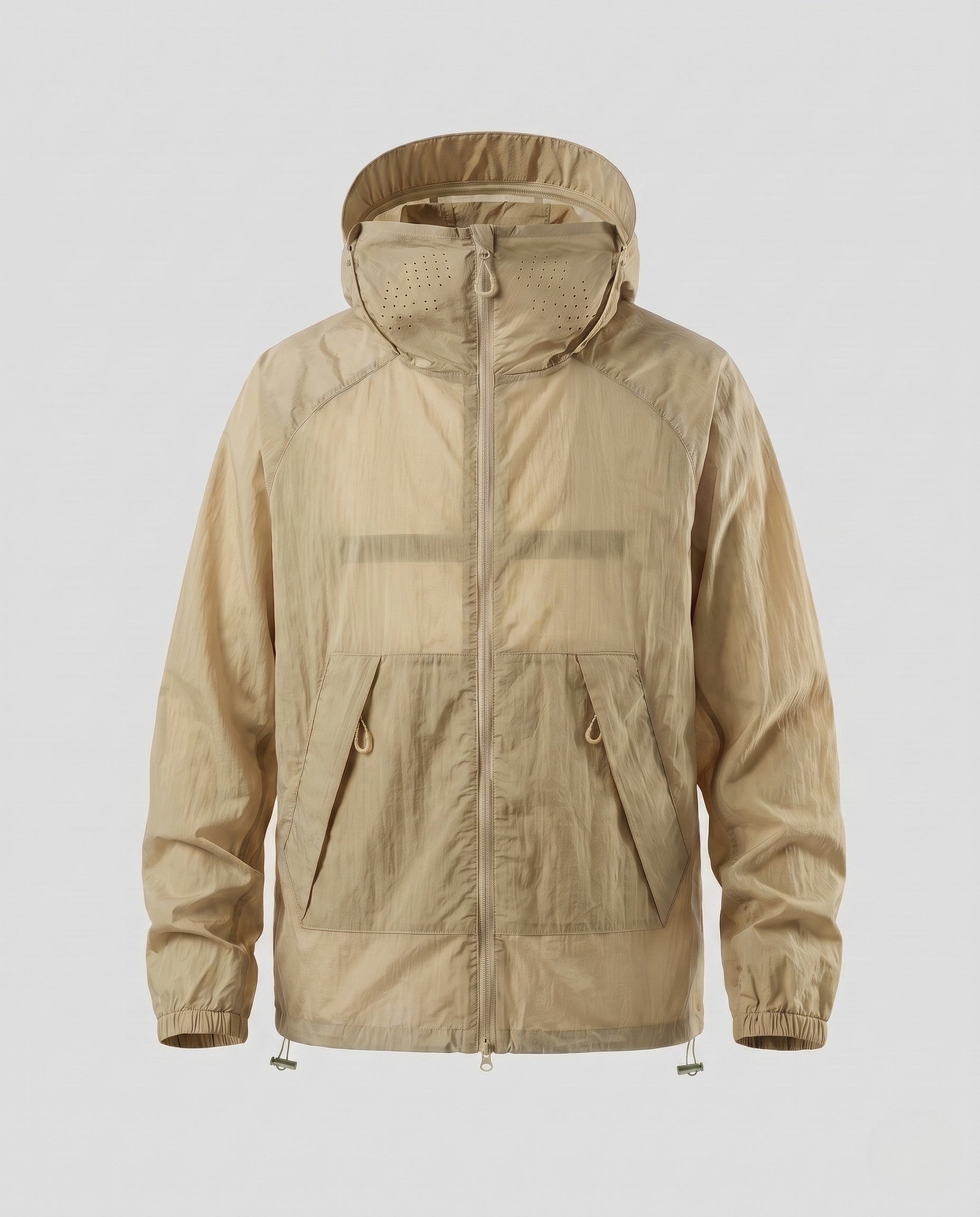 Women's Breathable Rain Jacket with Multifunctional Hood