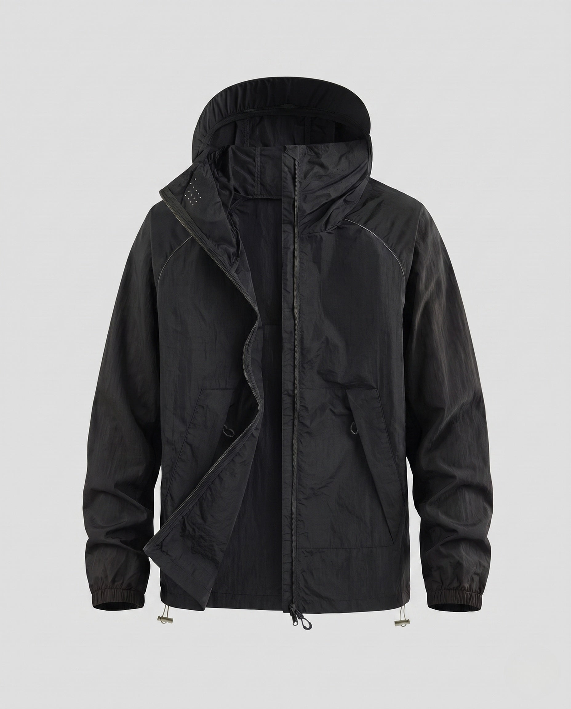 Women's Breathable Rain Jacket with Multifunctional Hood
