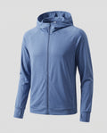 Women's Breathable Sports Jacket with Hood and Full-Length Zipper