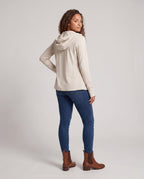 Women's Athletic and UV Protection Jacket with Adjustable Hood - Back View