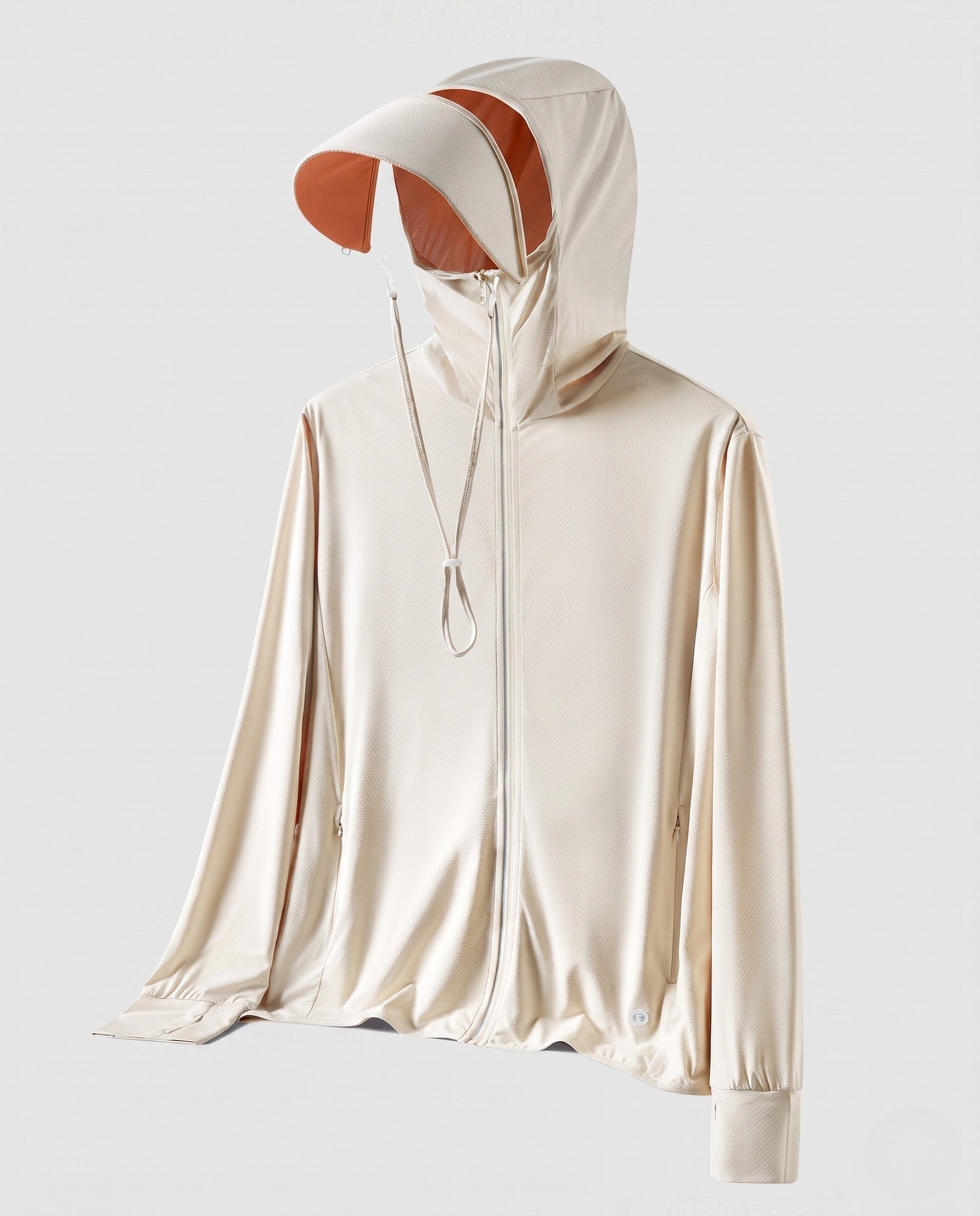 Women's Athletic and UV Protection Jacket with Adjustable Hood