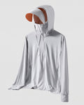 Women's Athletic and UV Protection Jacket with Adjustable Hood