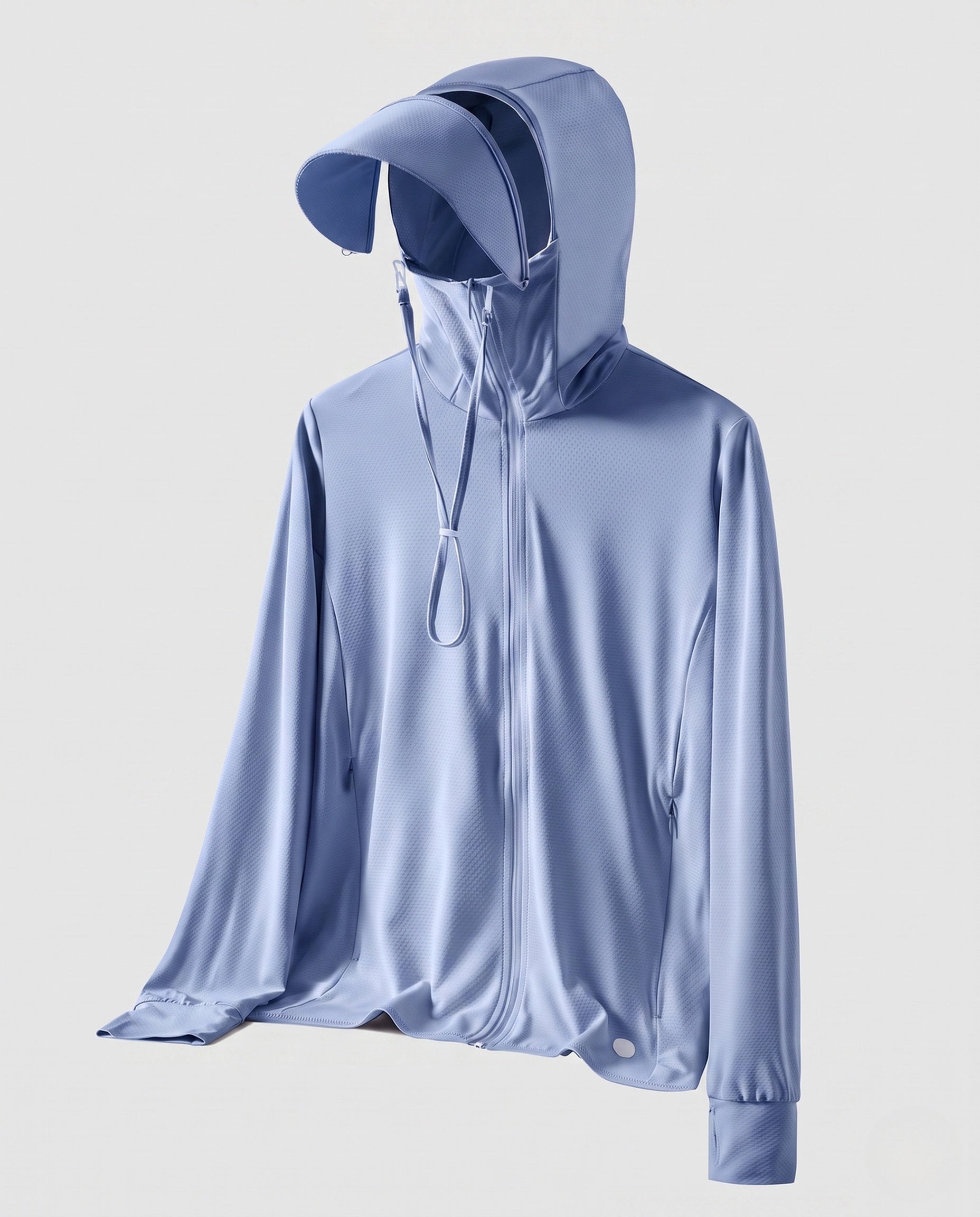 Women's Athletic and UV Protection Jacket with Adjustable Hood