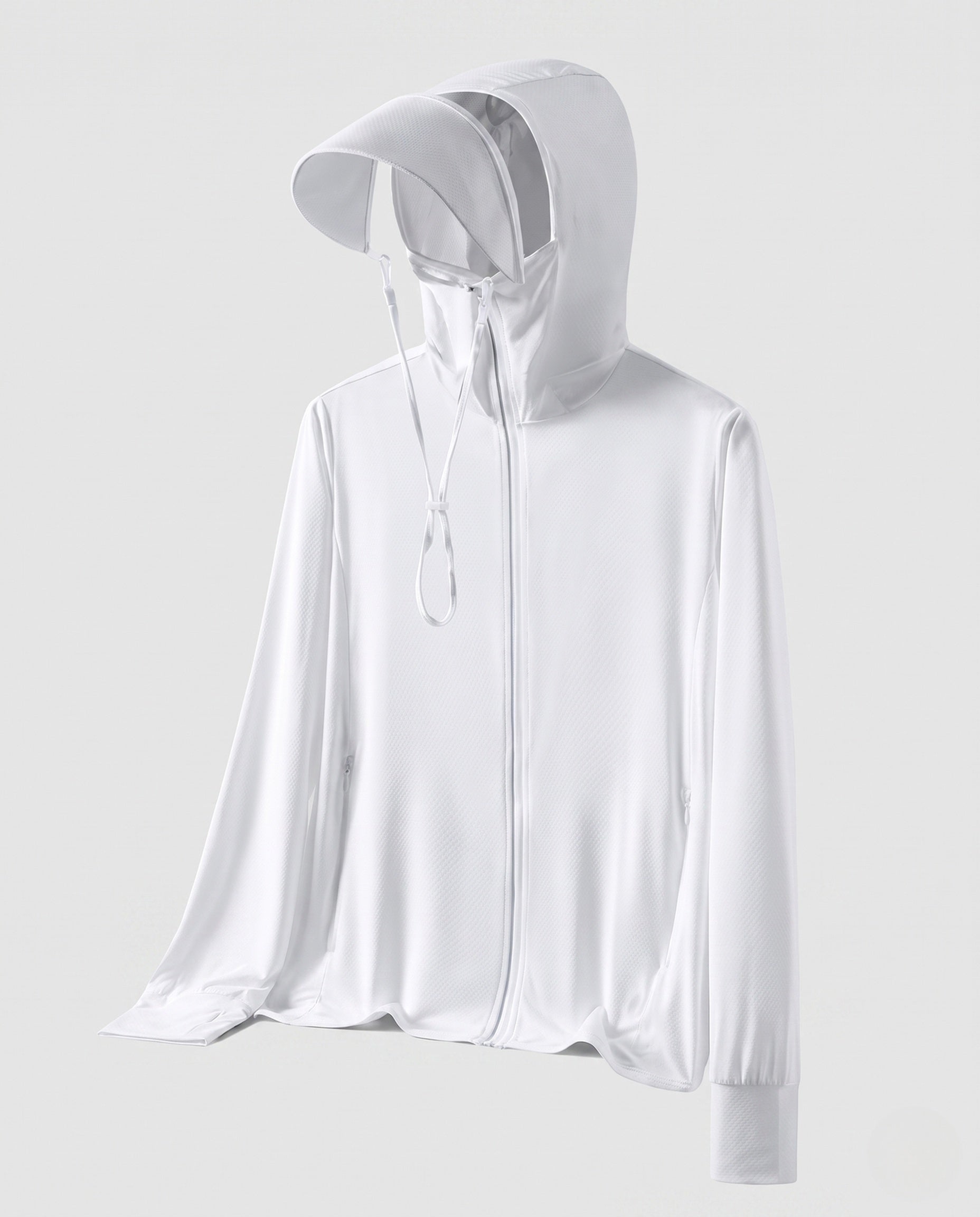 Women's Athletic and UV Protection Jacket with Adjustable Hood