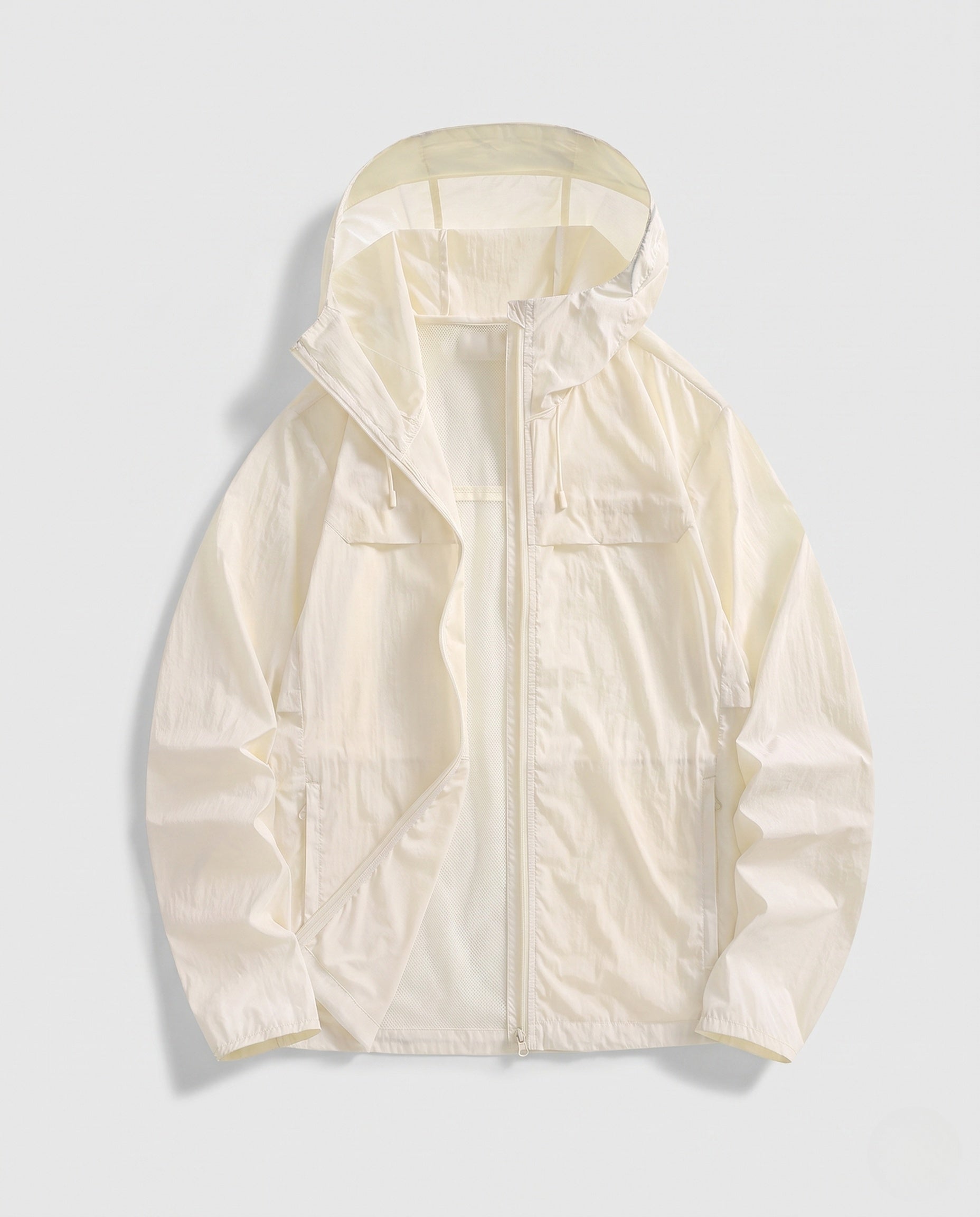 Women's Breathable UV Protection Jacket with Adjustable Hood Collar
