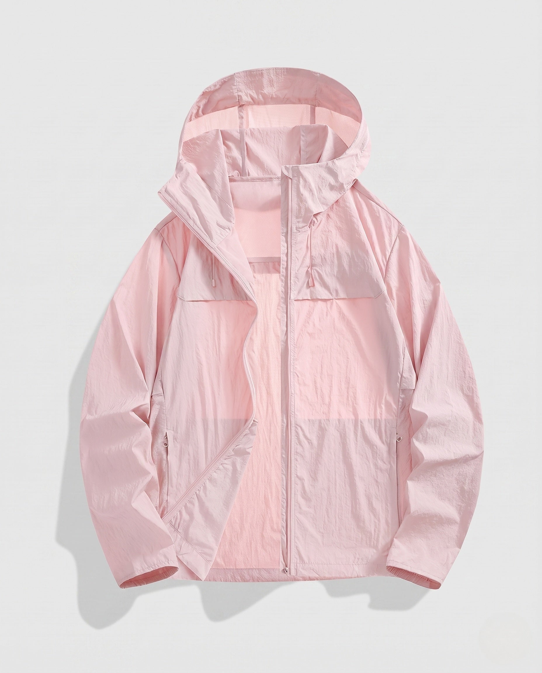 Women's Breathable UV Protection Jacket with Adjustable Hood Collar