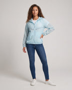 Women's Breathable UV Protection Jacket with Adjustable Hood - Front View