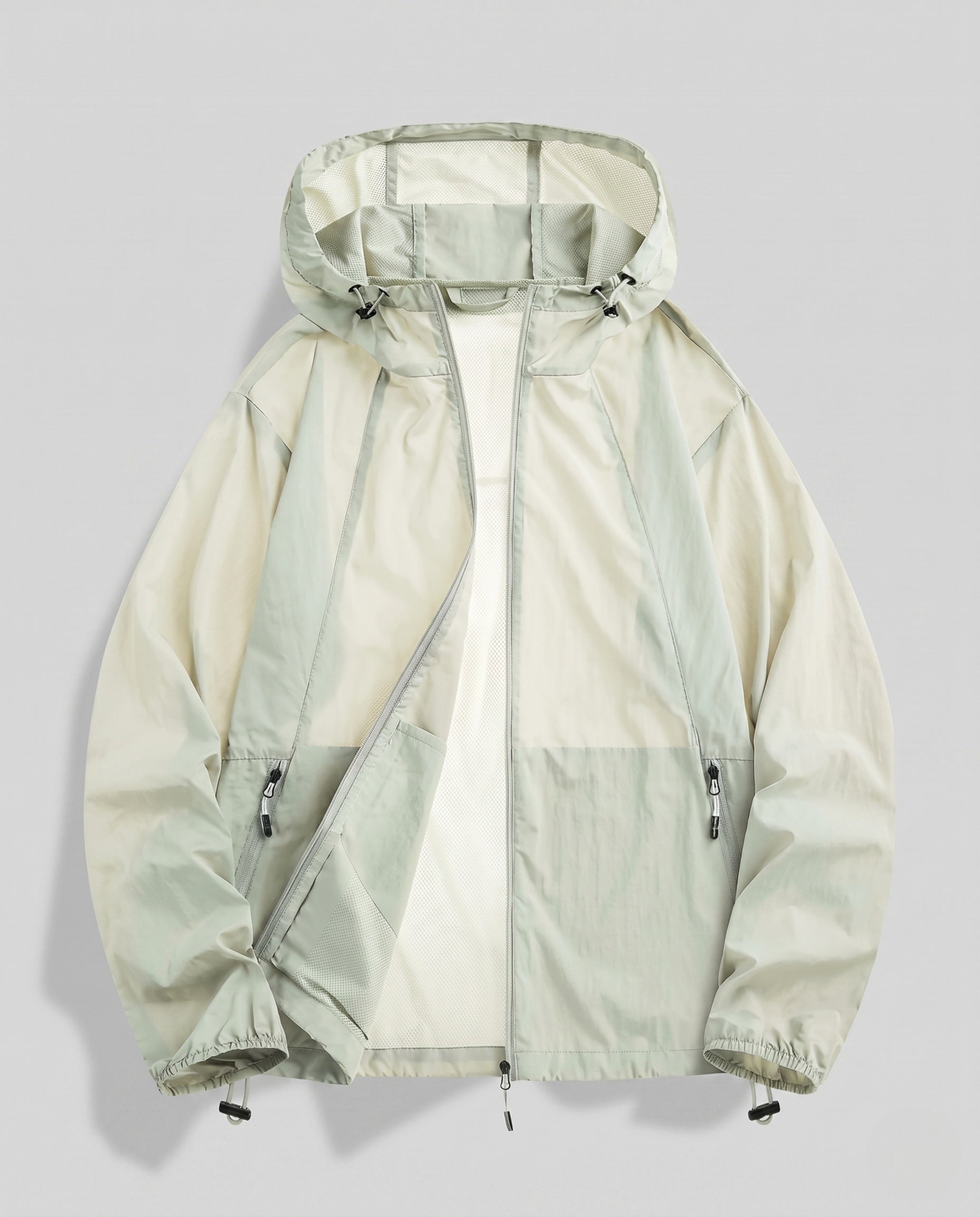 Women's Breathable Windbreaker Jacket with Adjustable Hood