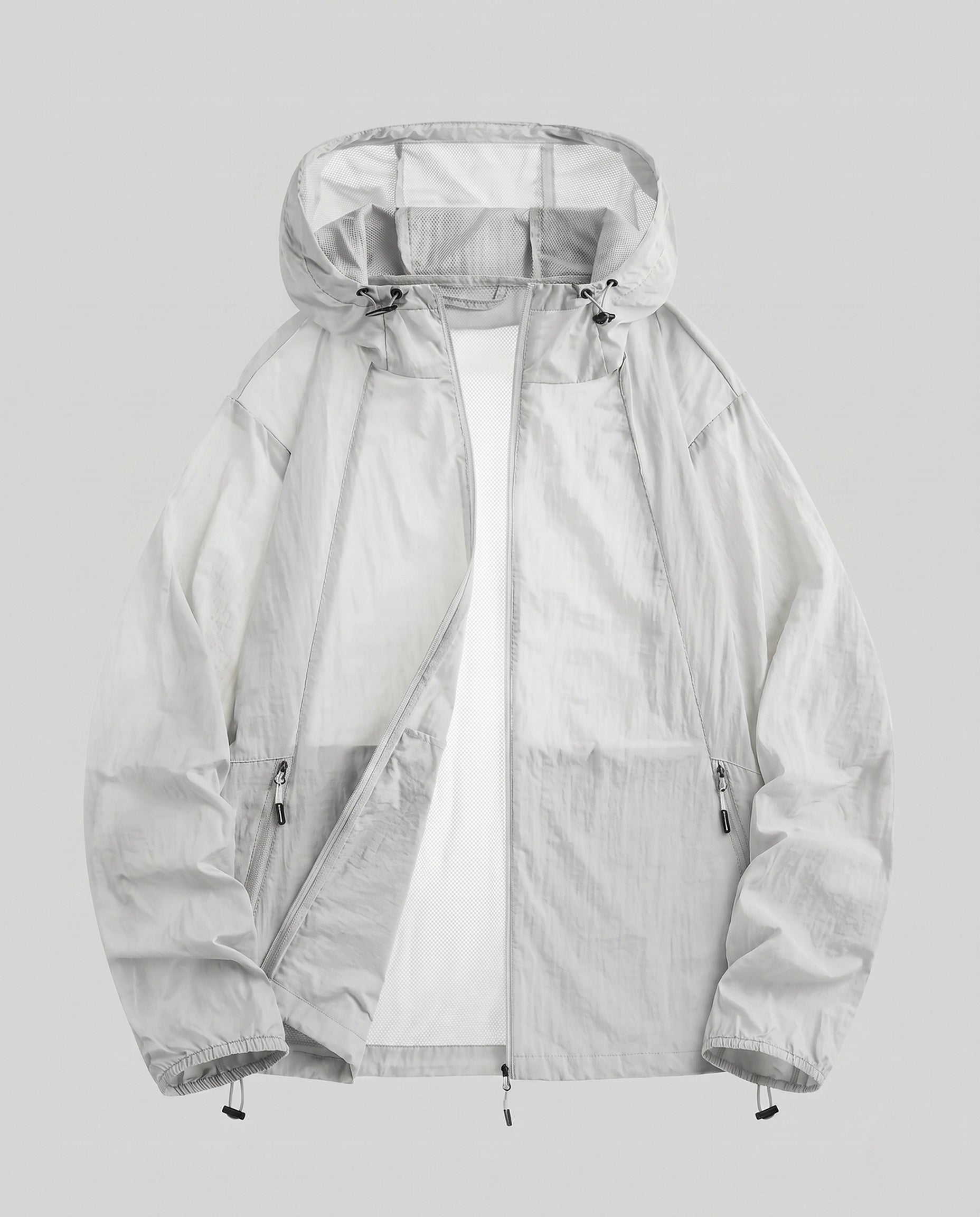 Women's Breathable Windbreaker Jacket with Adjustable Hood