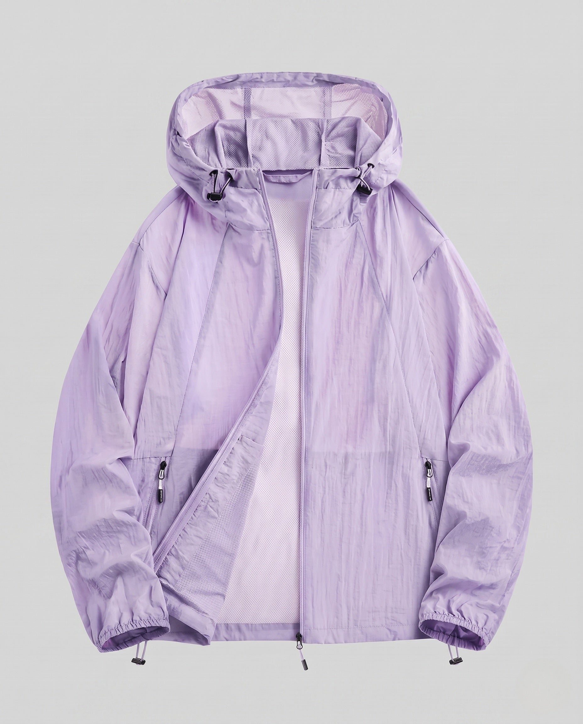 Women's Breathable Windbreaker Jacket with Adjustable Hood