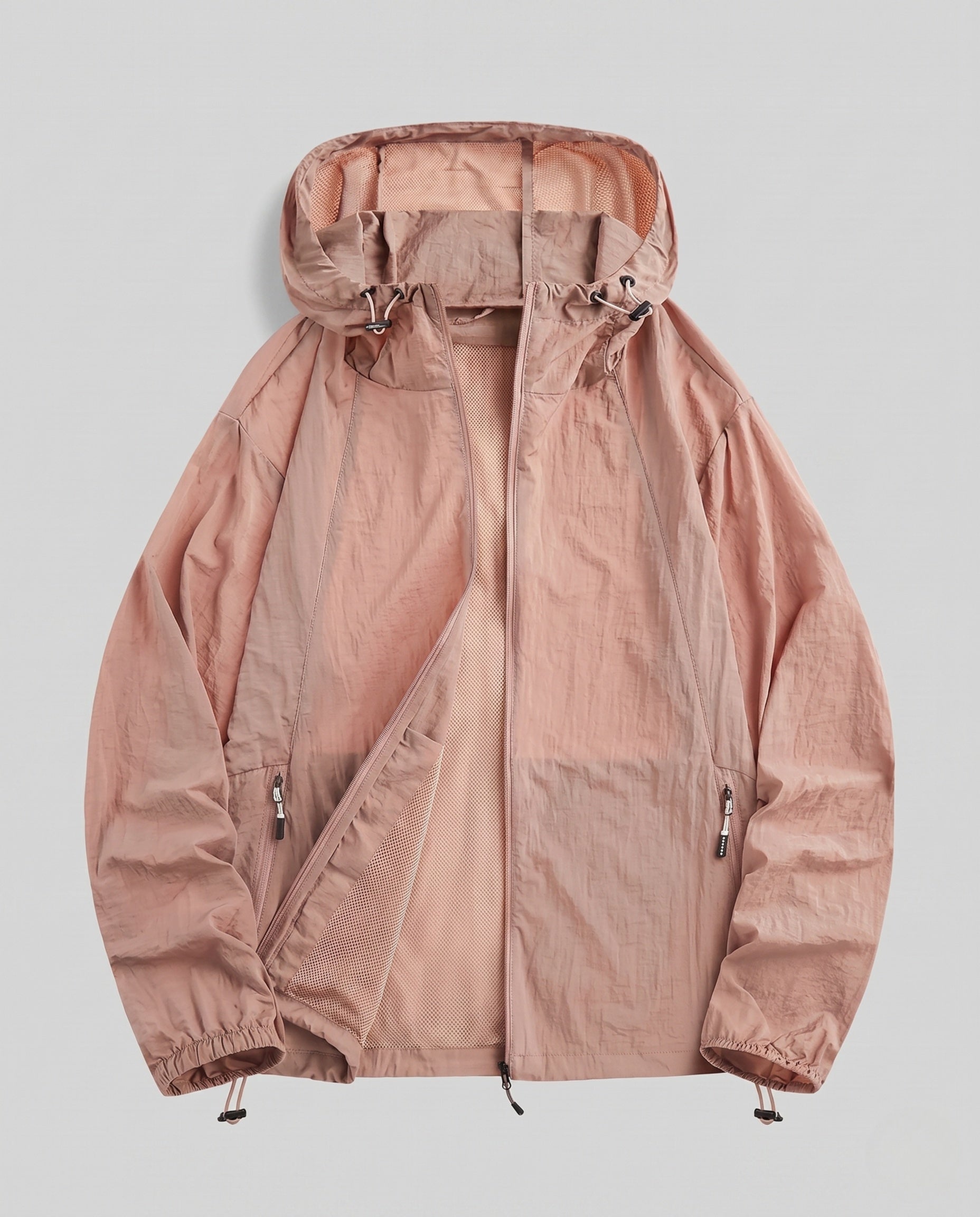 Women's Breathable Windbreaker Jacket with Adjustable Hood