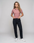Women's Breathable Polo Shirt with Cooling Technology - Front View