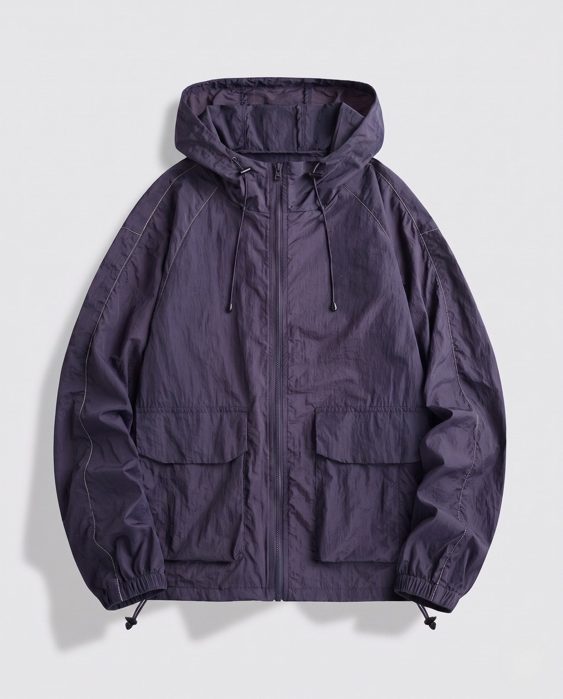 Women's Functional Jacket with Breathable Inserts and Adjustable Hood