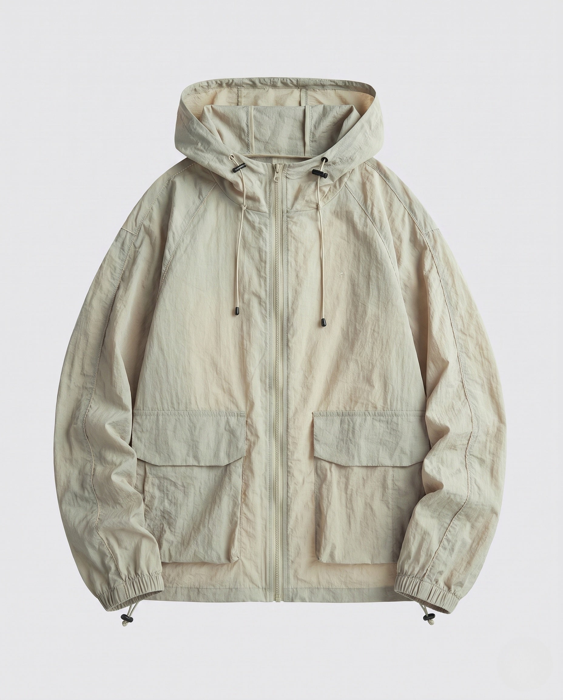 Women's Functional Jacket with Breathable Inserts and Adjustable Hood