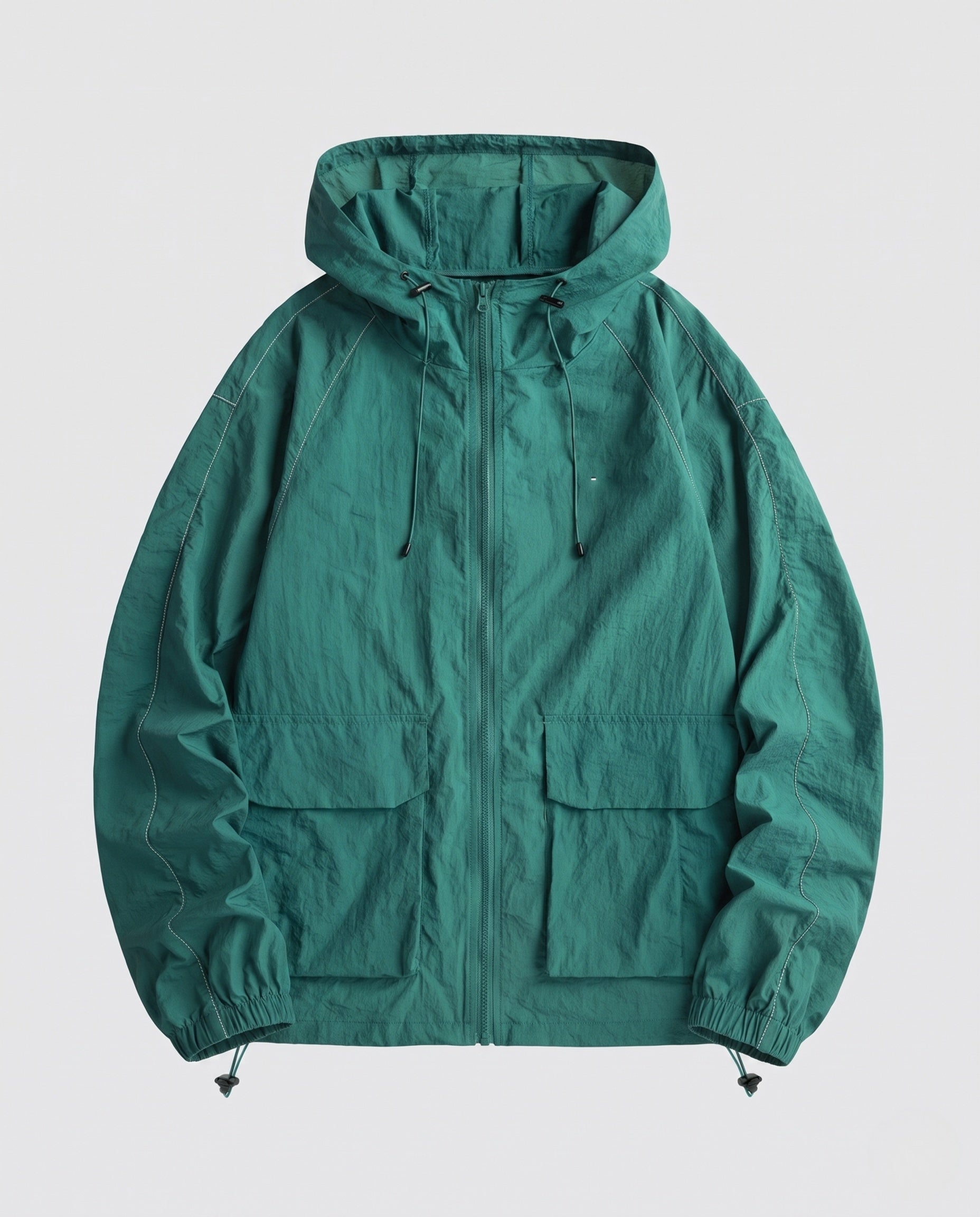 Women's Functional Jacket with Breathable Inserts and Adjustable Hood