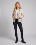 Women's Lightweight All-Weather Jacket with Adjustable Hood Design - Front View