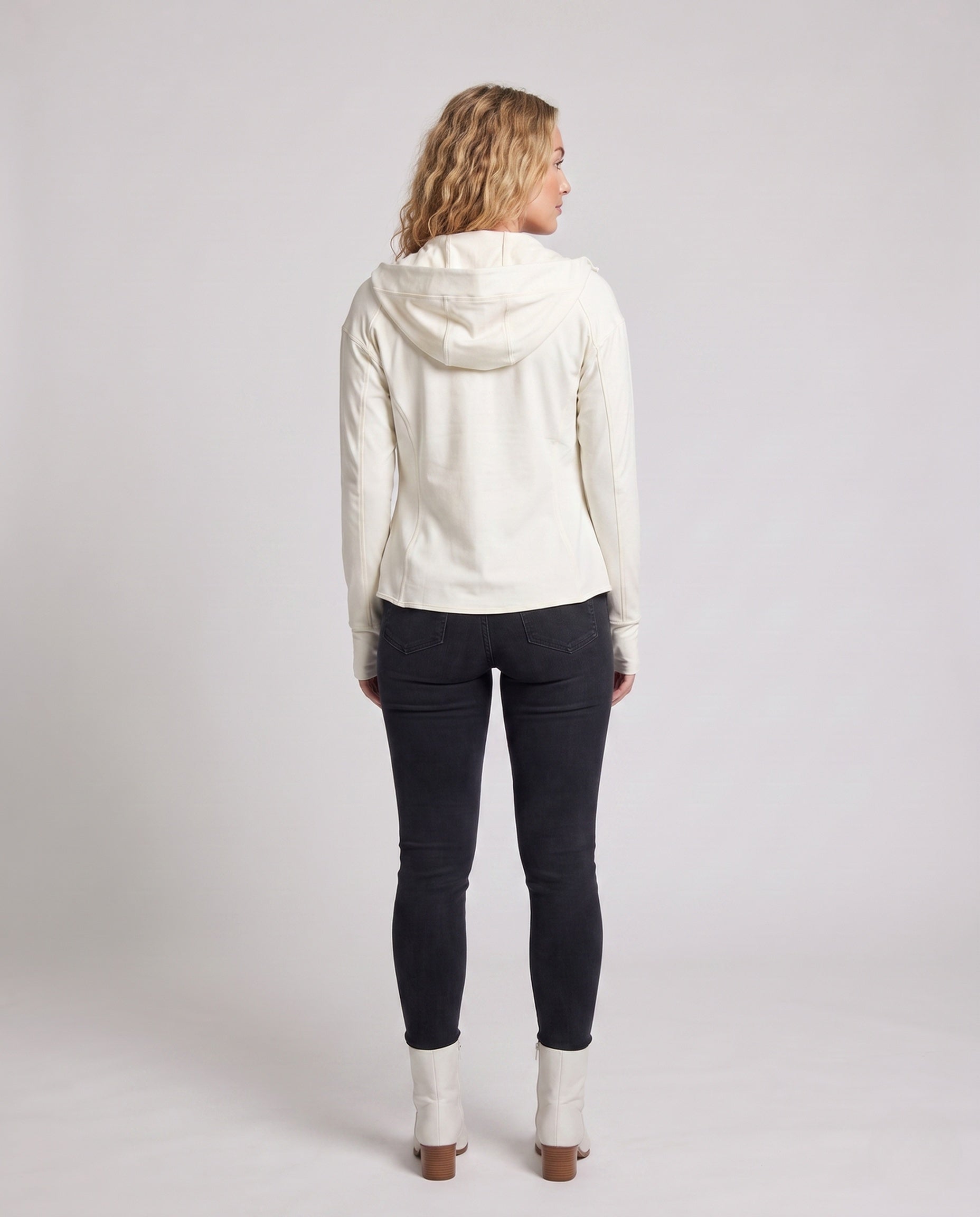 Women's Lightweight Functional Jacket with Adjustable Hood - Back View