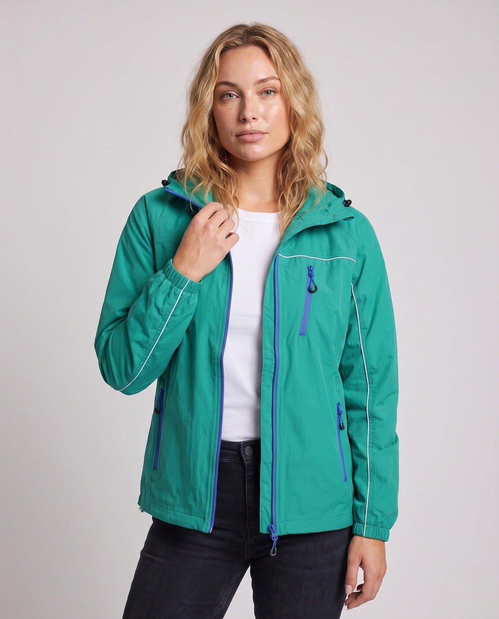 Women's Lightweight Outdoor Jacket with UV Protection - Upper Body View