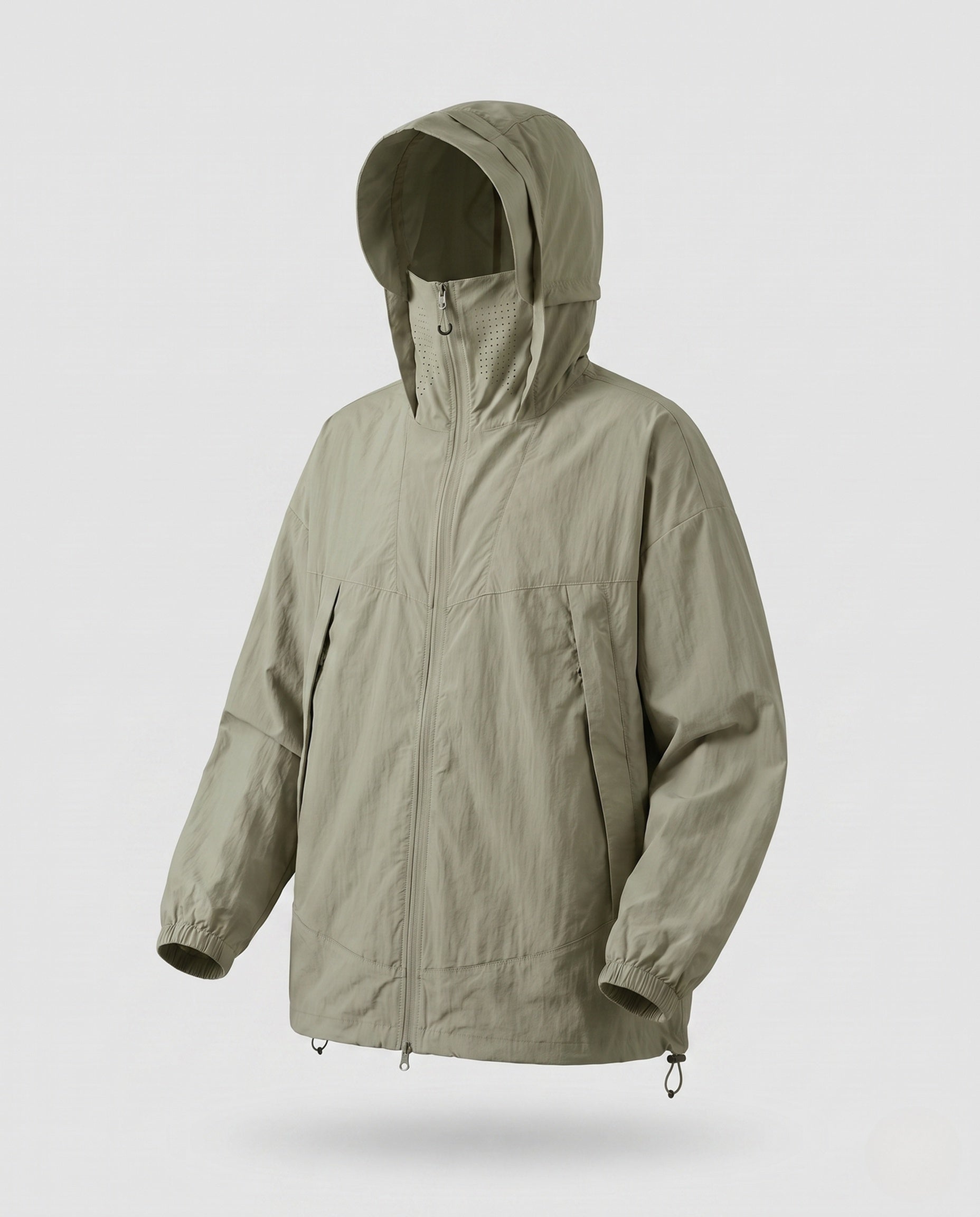 Women's Lightweight Outdoor Jacket with Packable Hood Design