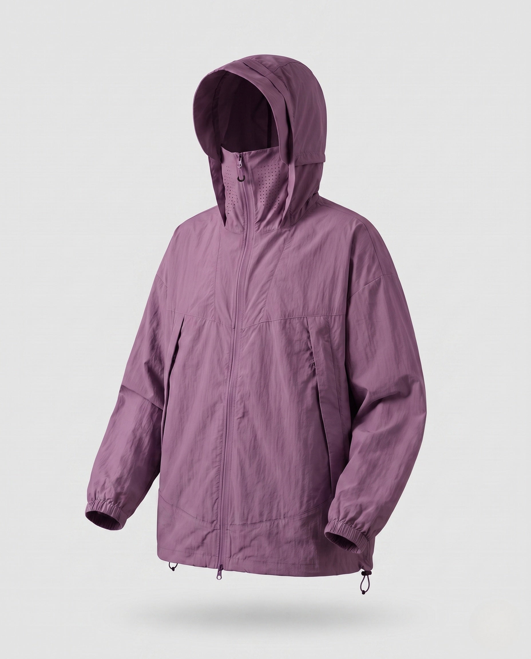 Women's Lightweight Outdoor Jacket with Packable Hood Design