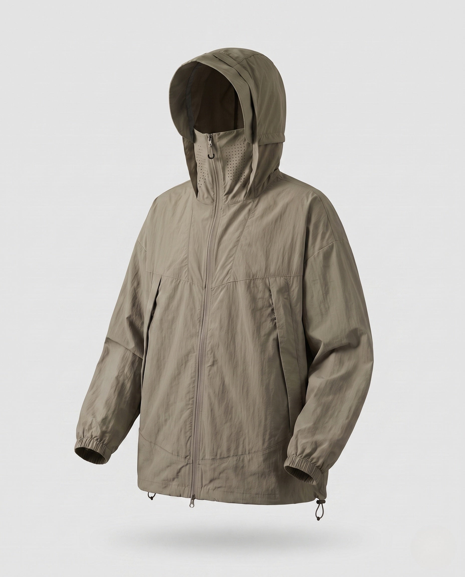Women's Lightweight Outdoor Jacket with Packable Hood Design