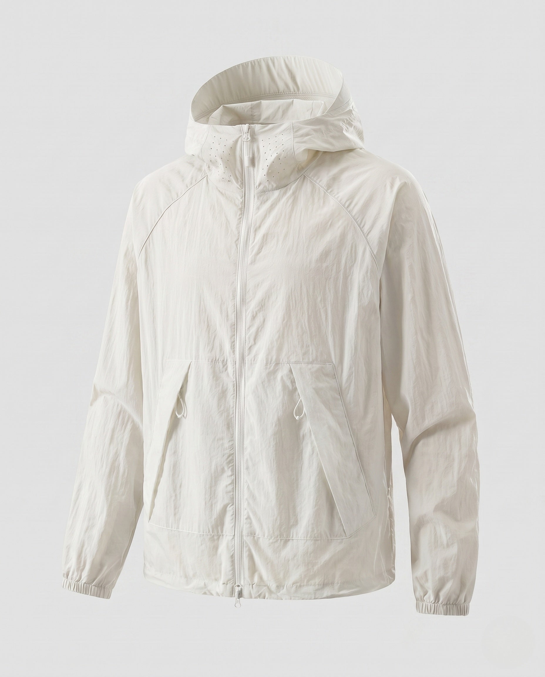 Women's Lightweight Outdoor Jacket with Adjustable Hood Design