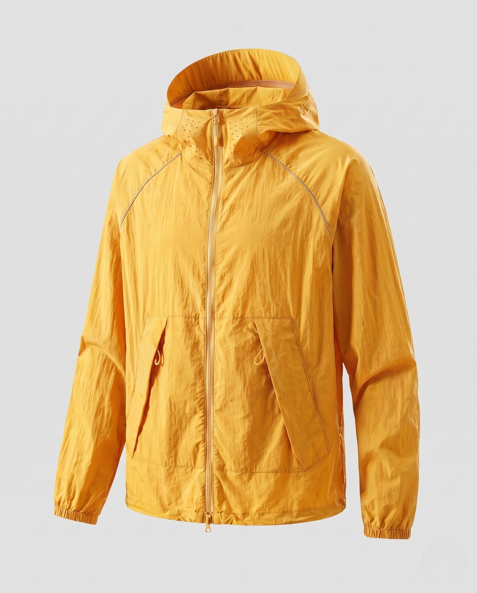 Women's Lightweight Outdoor Jacket with Adjustable Hood Design