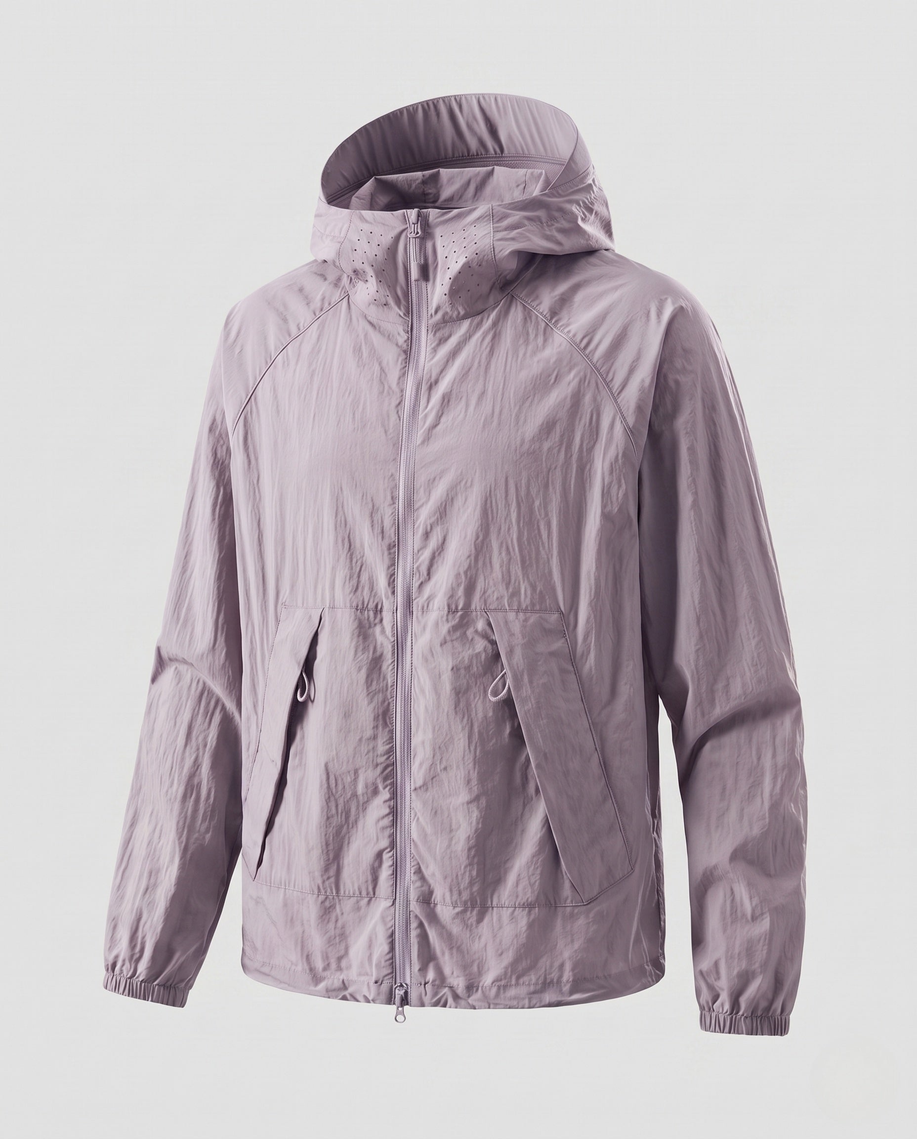 Women's Lightweight Outdoor Jacket with Adjustable Hood Design