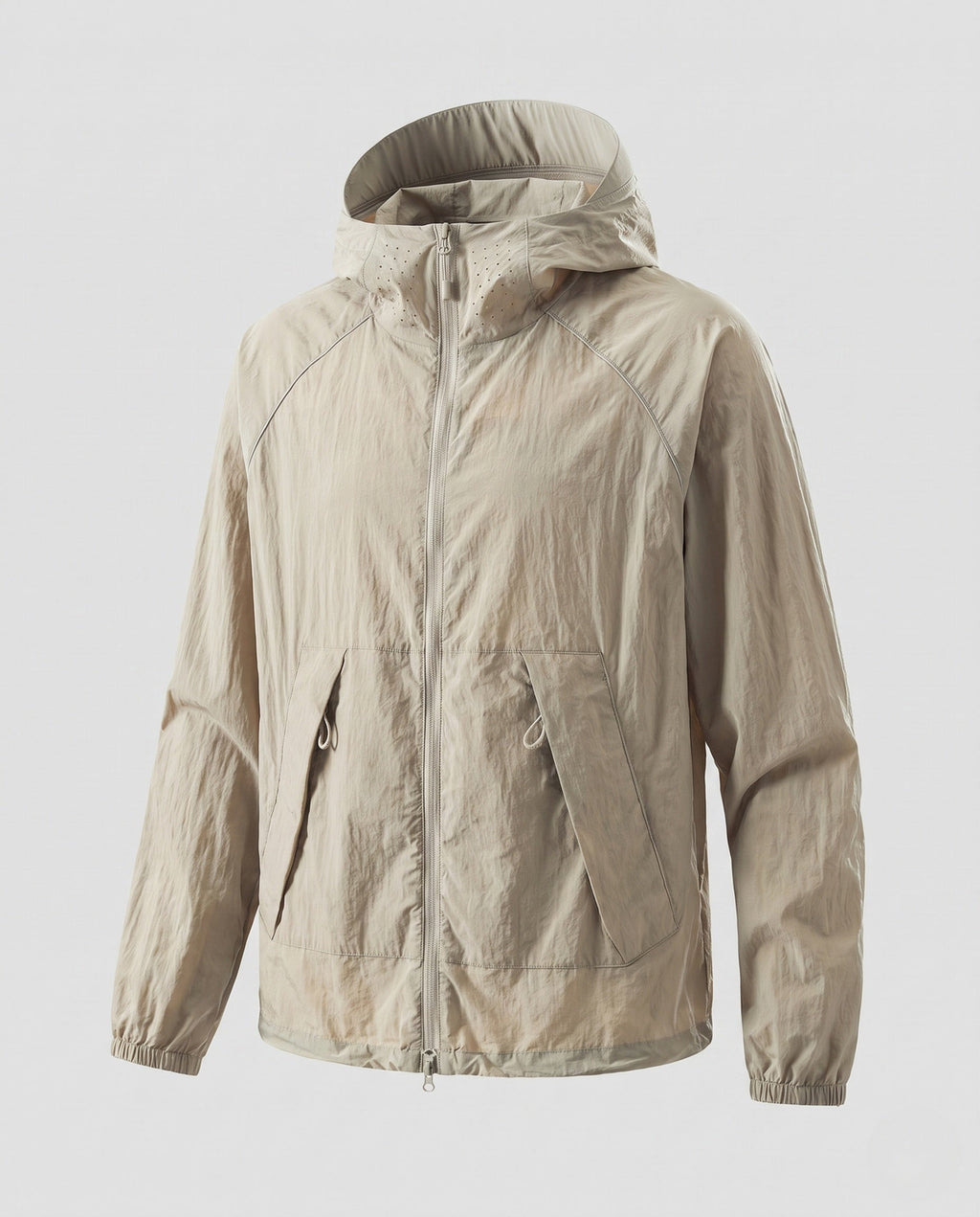 Women's Lightweight Outdoor Jacket with Adjustable Hood Design