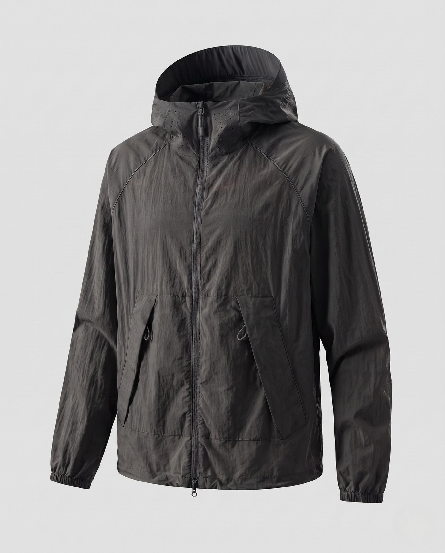 Women's Lightweight Outdoor Jacket with Adjustable Hood Design