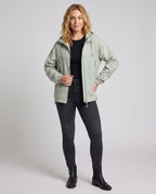Women's Lightweight Outdoor Jacket with Adjustable Hood - Front View