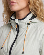 Women's Lightweight Cycling Jacket with Practical Hood Design - Close-Up Detail