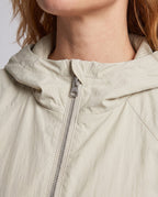 Women's Lightweight and Breathable Jacket with High Collar - Close-Up Detail