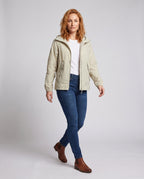 Women's Lightweight and Breathable Jacket with High Collar - Front View